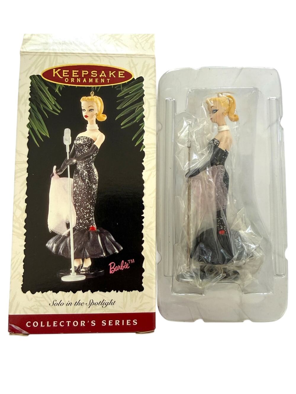 Barbie Solo in the Spotlight Christmas Ornament 1999 Hallmark New in Box Blonde